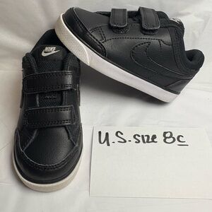 Nike Capri 3 LTR (TDV) Black/White Toddler Boy's Sneakers-Size 8c